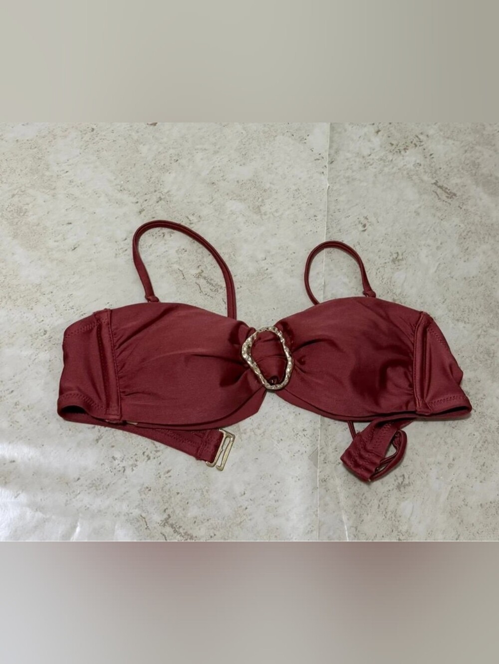 Shade & Shore Chocolate Brown Halter Bikini